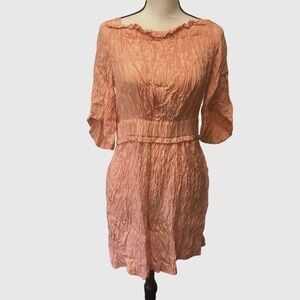 See by chloe silk ruched mini dress